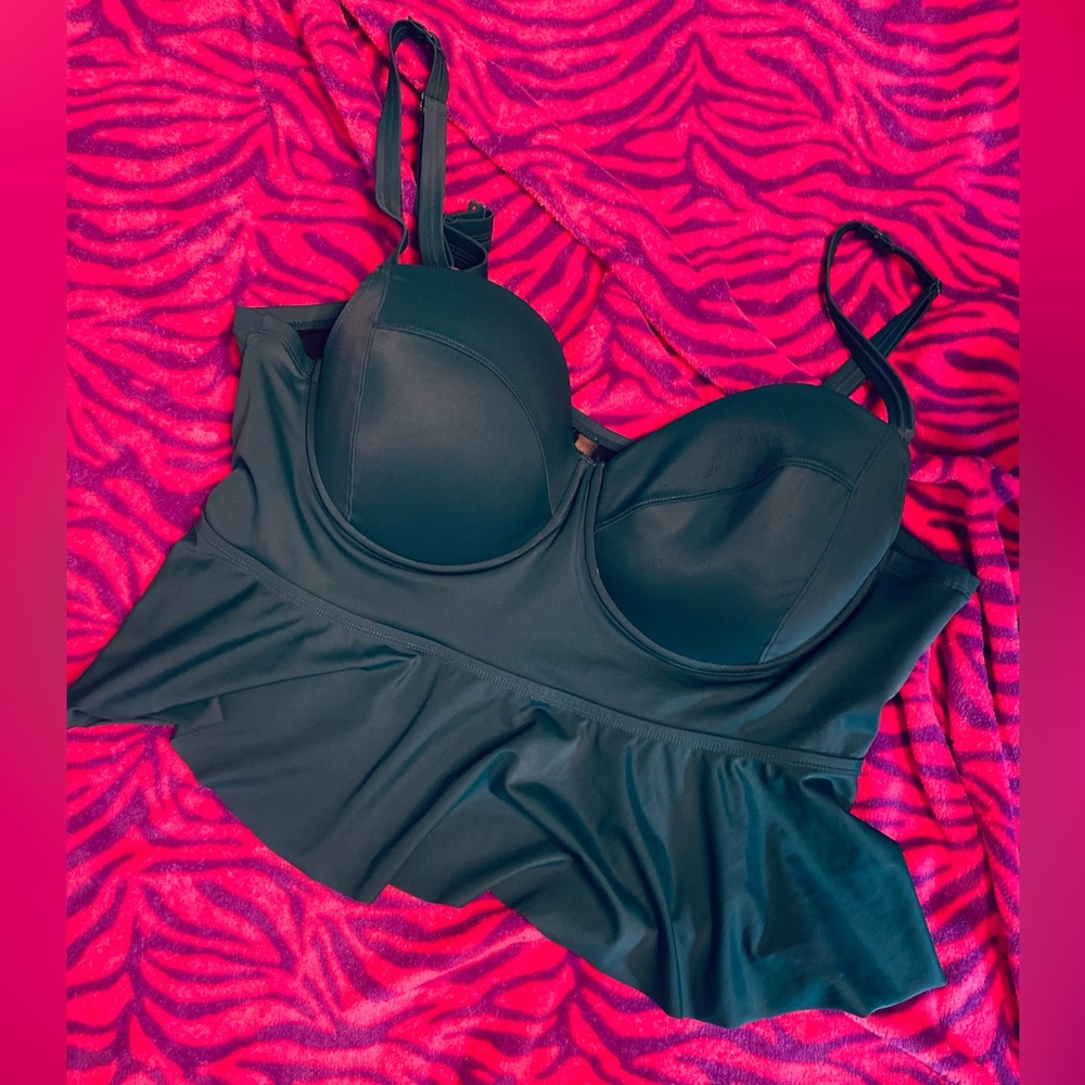 Dark green torrid swimsuit top